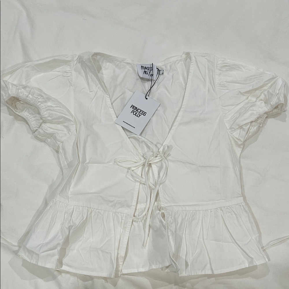 Princess Polly Cream Puff Sleeve Blouse